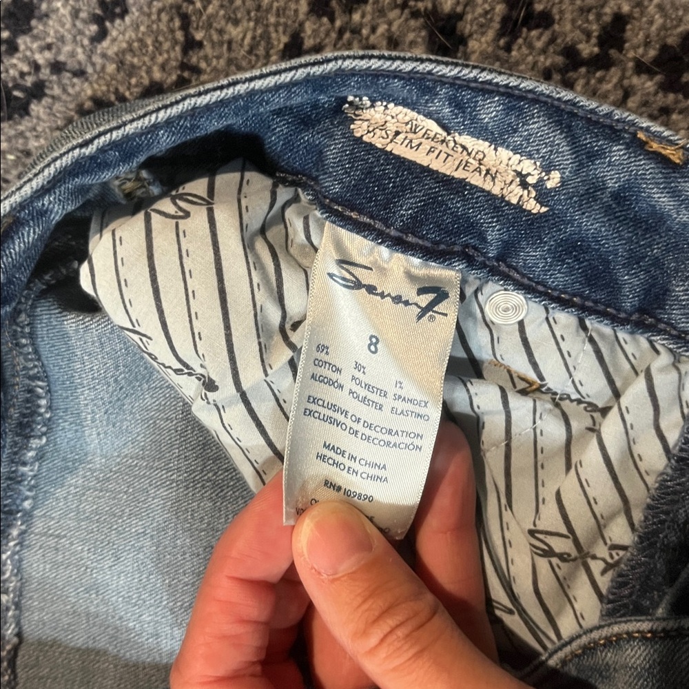 SEVEN7 WOMENS JEANS SIZE 8 - Picture 3 of 5